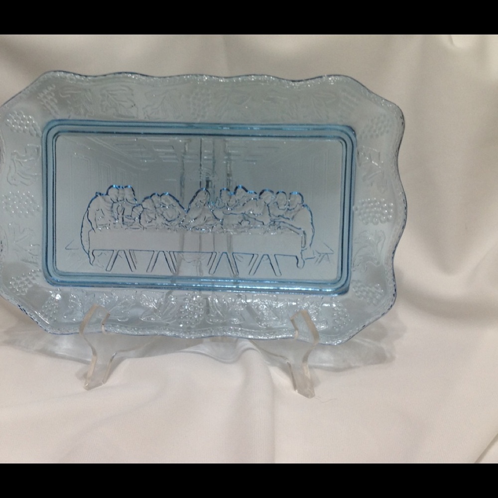Blue Last Supper Tray